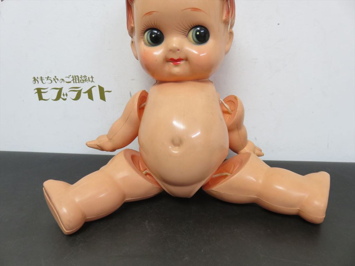 昭和レトロ 希少 キューピー人形 デコちゃん セルロイド 当時物 ジャンク ☆ 当時物 大きいサイズの抱き人形 お洋服を着た キューピー似