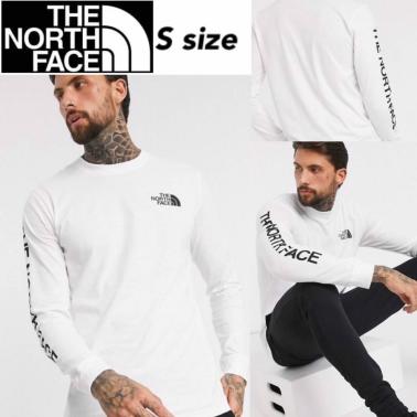 送料無料，低価 正規品 The North Face Sleeve Graphic Logo T-shirt 袖 ロゴ 男女兼用 長袖 カットソー Tシャツ ホワイト Sサイズ(長袖Tシャツ)｜売買されたオークション情報、yahooの商品情報をアーカイブ公開 - オークフ 男性用
