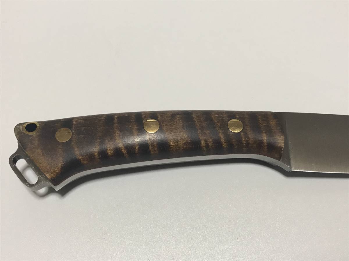 新品・未使用】Bark River Knives Fox River CPM-154 Dark Curly Maple 