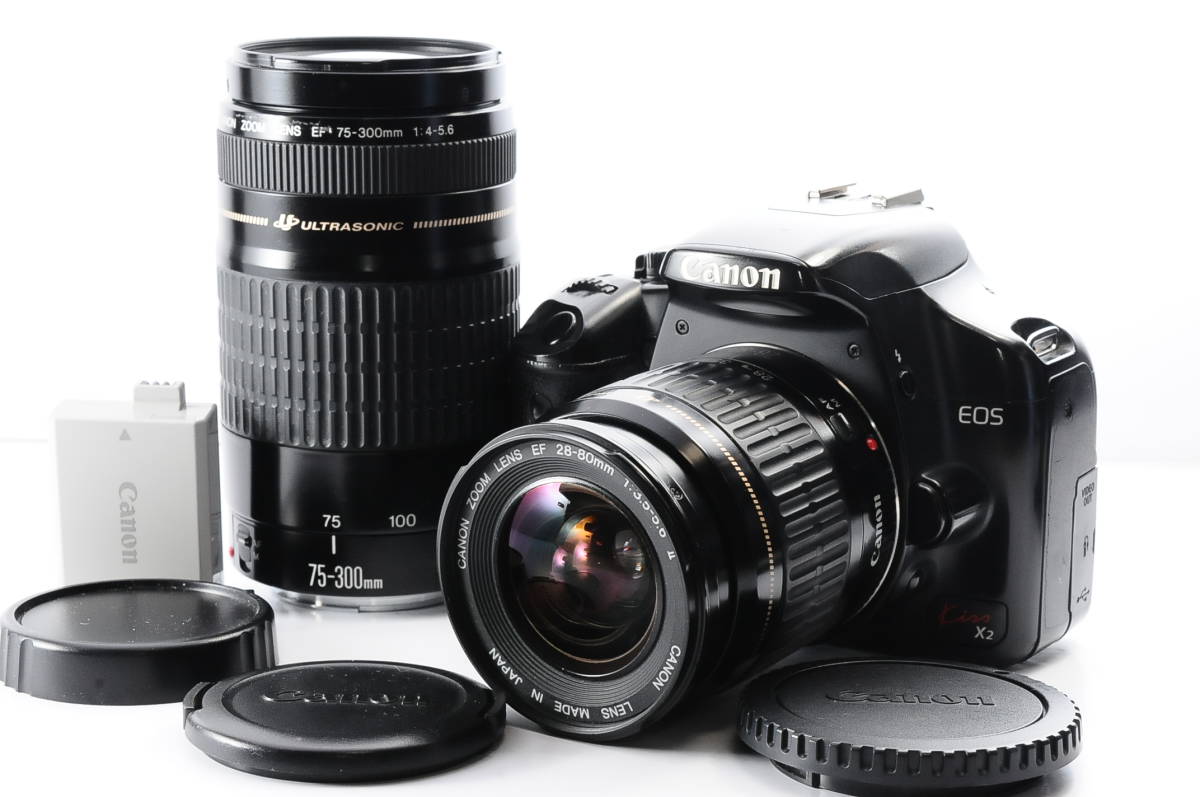 EOS Canon Kiss X2 デジタル一眼レフカメラ | ボディ CANON レンズ 