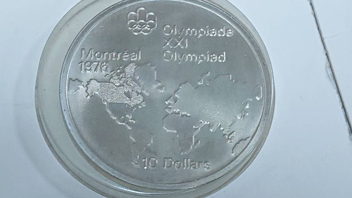 カナダ モントリオール 1976 オリンピック 5ドル 銀貨 記念硬貨 2枚