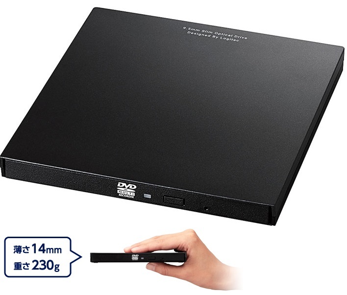 全国無料，お買い得 ロジテック DVDドライブ 外付け ポータブル USB Type-Cコネクタ付 LDR-PVA8UCLBK ブラック(外付けCD-R/RWドライブ)｜売買されたオークション情報、yahooの商品情報をアーカイブ公開 - オークファン 外付けCD-R/RWドライブ