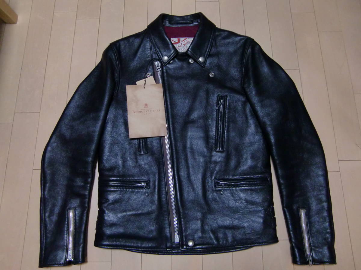 アディクトクローズ ADDICT CLOTHES AD-02L DOUBLE RIDERS JACKET(LONG 