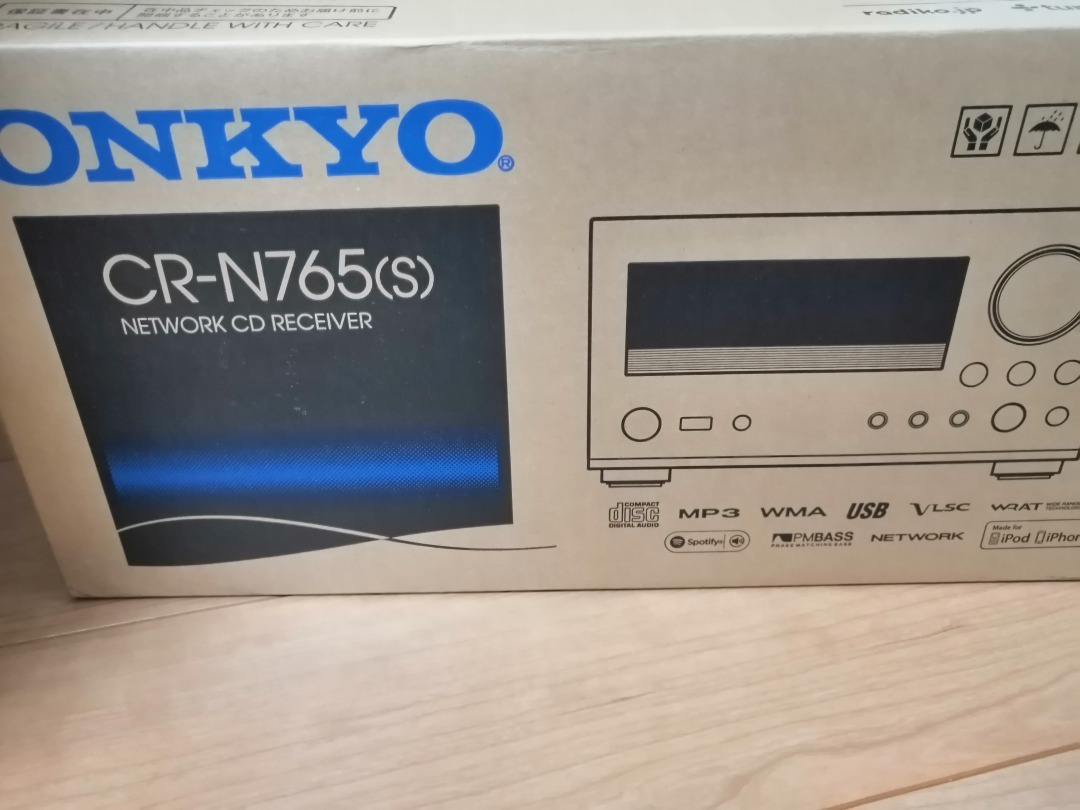 ONKYO オンキヨー ネットワークCDレシーバー CR-N765 動作品 オンラインネットワーク 新品未使用品 ONKYO オンキョー CR-N765(S