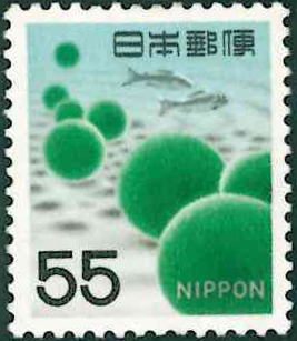 新動植物国宝切手　まりも　普通切手　55円切手　未使用品_1