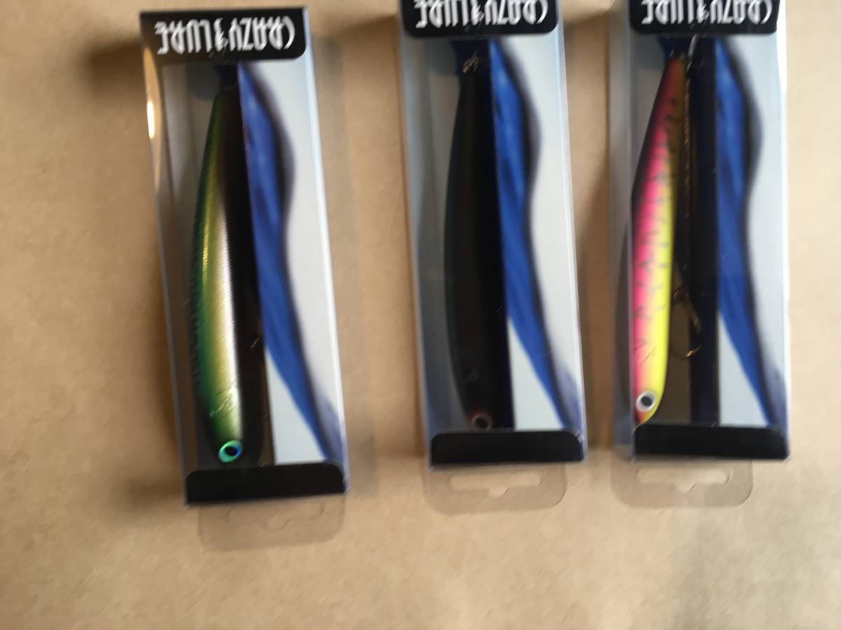 Old ハンドメイド ルアー クレイジーペンシル インジェクションモデル 三本セット 箱入り 品 A ペンシルベイト 売買されたオークション情報 Yahooの商品情報をアーカイブ公開 オークファン Aucfan Com