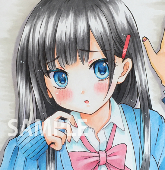 手描き同人イラスト＊オリジナル【仕返し】＊はがきサイズ＊(手描き