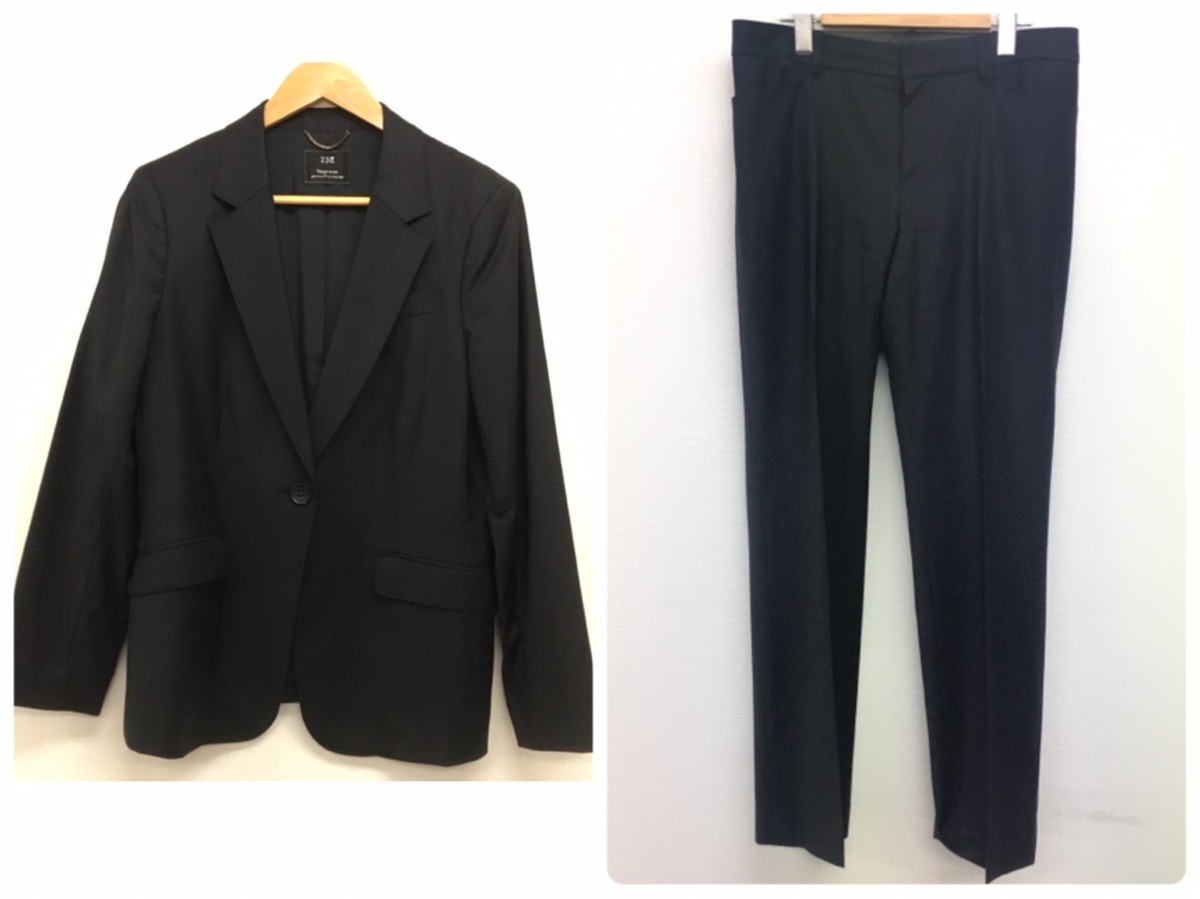 新品✨未使用23区 パンツスーツ テーラードジャケット大きいサイズ 44 XXL 23区 パンツスーツ テーラードジャケット 大きいサイズ 44 美品 15号