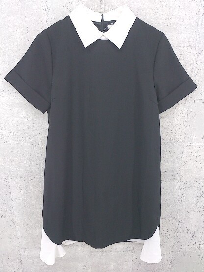 Jouetie ジュエティ 半袖 膝丈 ワンピース M ブラック アイボリー Mサイズ 売買されたオークション情報 Yahooの商品情報をアーカイブ公開 オークファン Aucfan Com