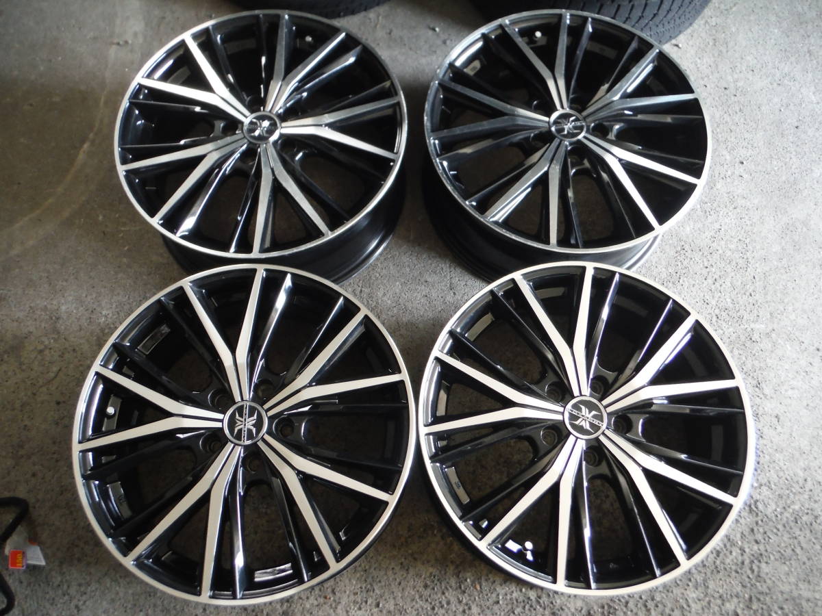 ブラックポリッシュ ブラポリ 18インチ アルミホイールセット4本