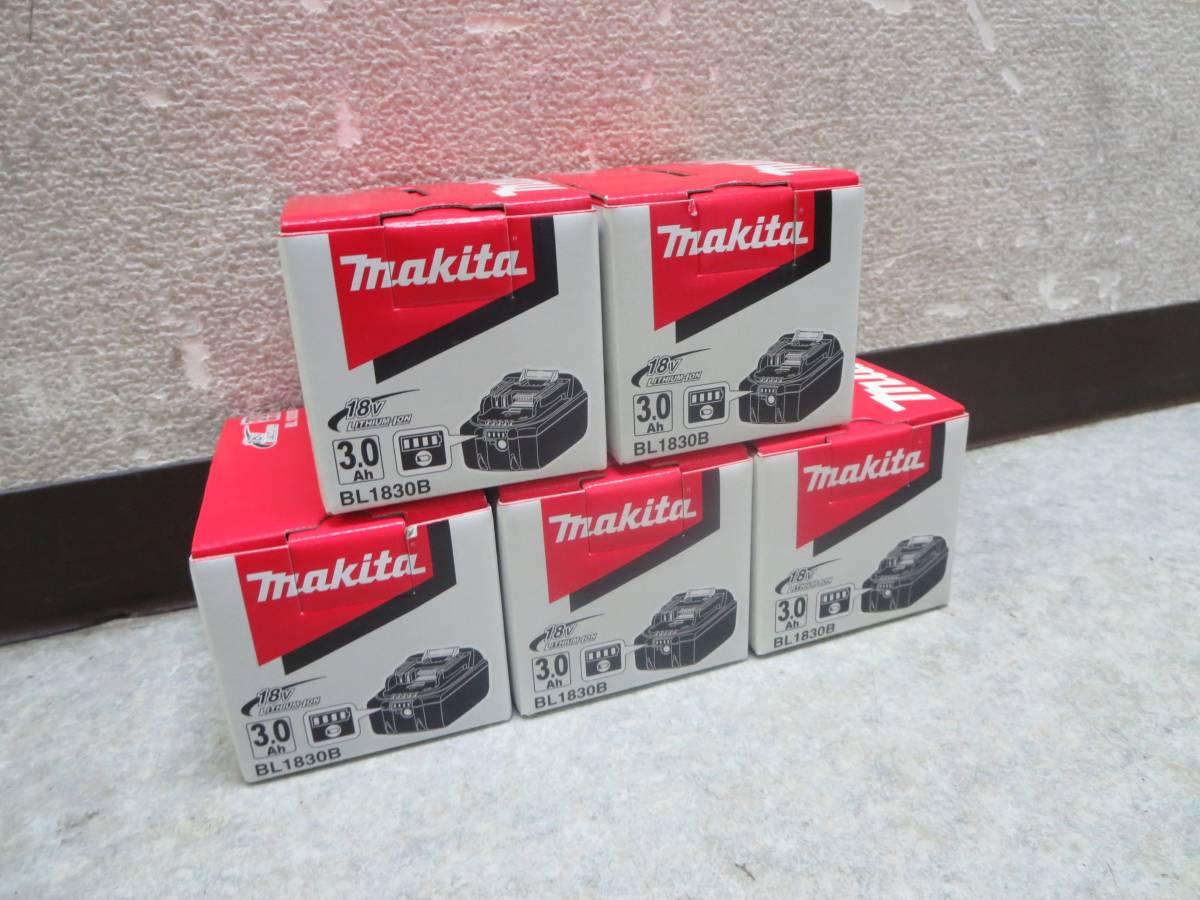 100%新品，SALE 2452 マキタ 純正 リチウムイオンバッテリー BL1830B 18V 3.0Ah 5個セット まとめ売り(パーツ)｜売買されたオークション情報、yahooの商品情報をアーカイブ公開 - オークファン インパクトドライバ
