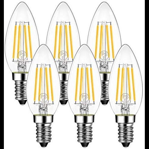 おすすめ シャンデリア電球 LEDフィラメント電球 LED E12口金 燭台電球 e12電球色 2700K 3年 4W(白熱電球_1