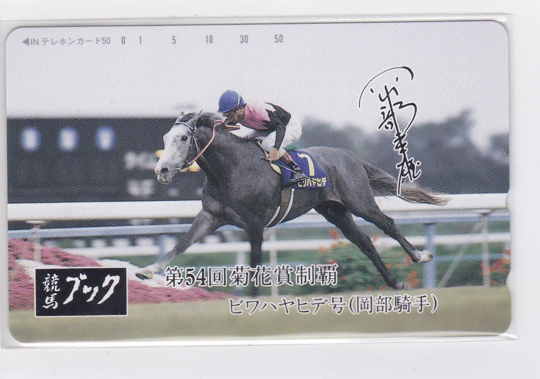 ビワハヤヒデ 競馬ブック 第54回 菊花賞 制覇 岡部幸雄 競馬 テレホンカード 品 50度数 競馬 売買されたオークション情報 Yahooの商品情報をアーカイブ公開 オークファン Aucfan Com