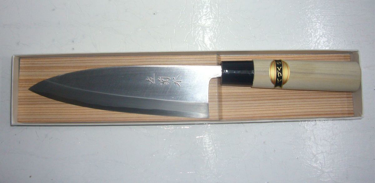爆買い，人気 越前打刃物 左菊水銘 手づくり 出刃包丁 150mm 巾狭 左利き用(出刃包丁)｜売買されたオークション情報、yahooの商品情報をアーカイブ公開 - オークファン 包丁