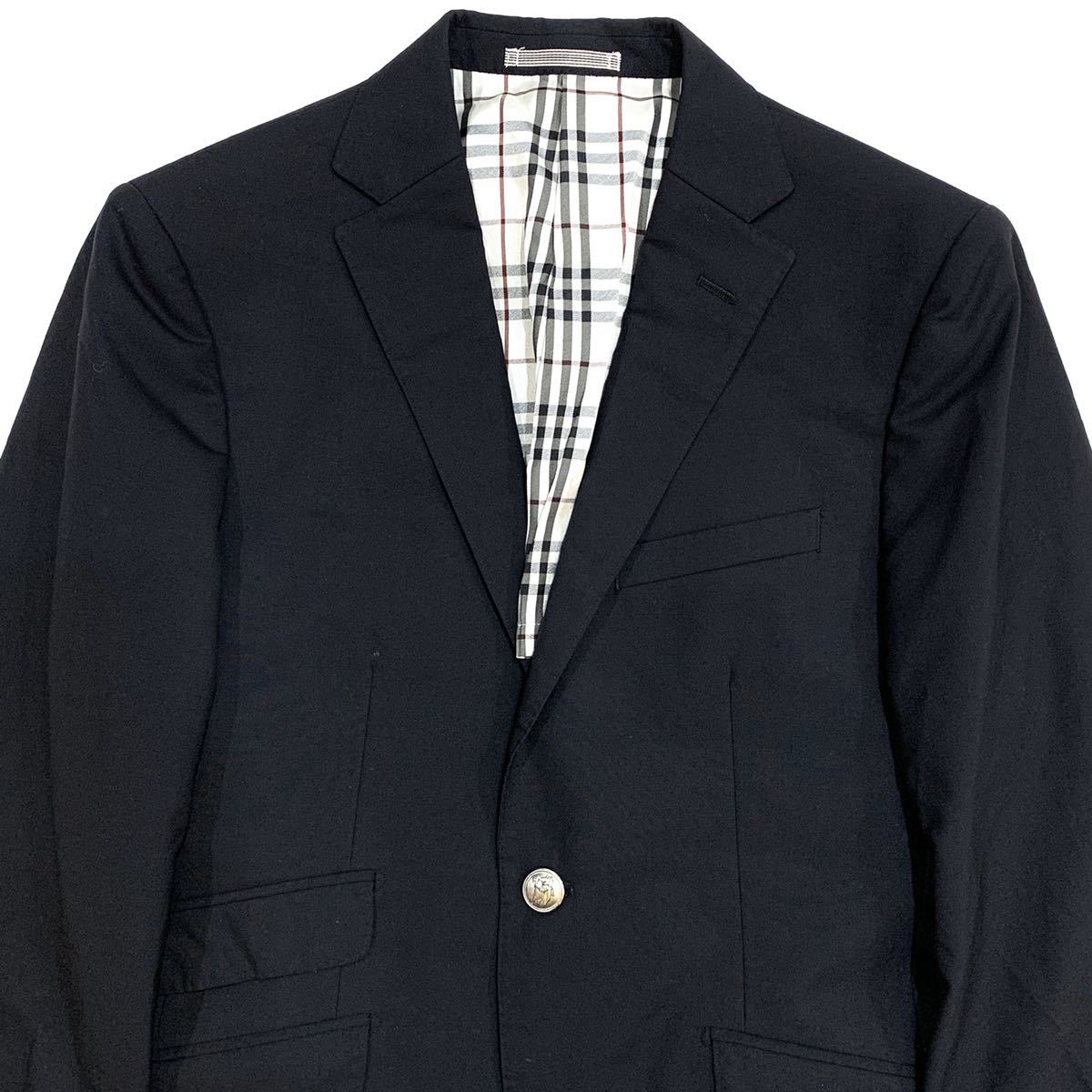 極上!!銀ボタン super120 BURBERRY バーバリーブラックレーベル 2B 