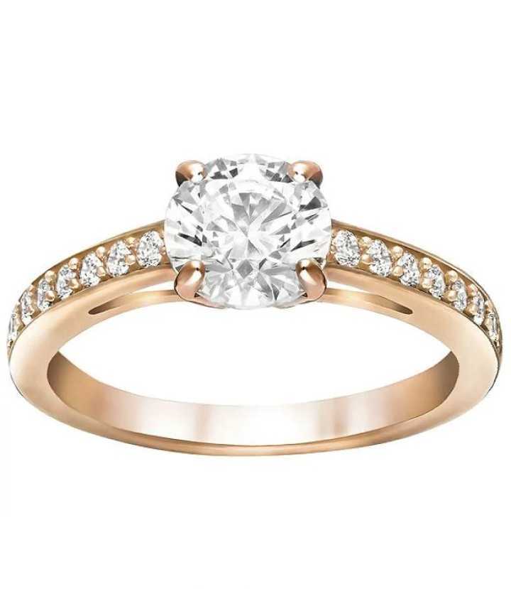 swarovski　パヴェリング 指輪 アトラクト リング ピンクゴールド ローズゴールド スワロフスキー 52_1