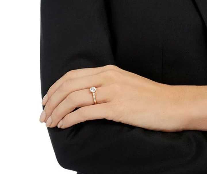 swarovski　パヴェリング 指輪 アトラクト リング ピンクゴールド ローズゴールド スワロフスキー 52_2