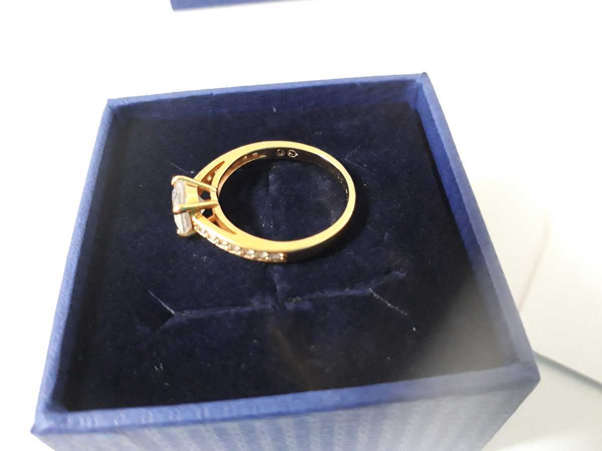 swarovski　パヴェリング 指輪 アトラクト リング ピンクゴールド ローズゴールド スワロフスキー 52_4