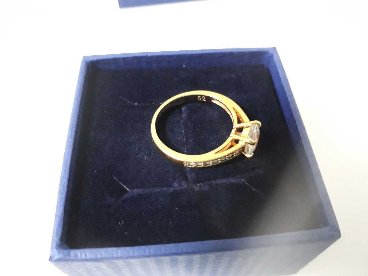 swarovski　パヴェリング 指輪 アトラクト リング ピンクゴールド ローズゴールド スワロフスキー 52_5