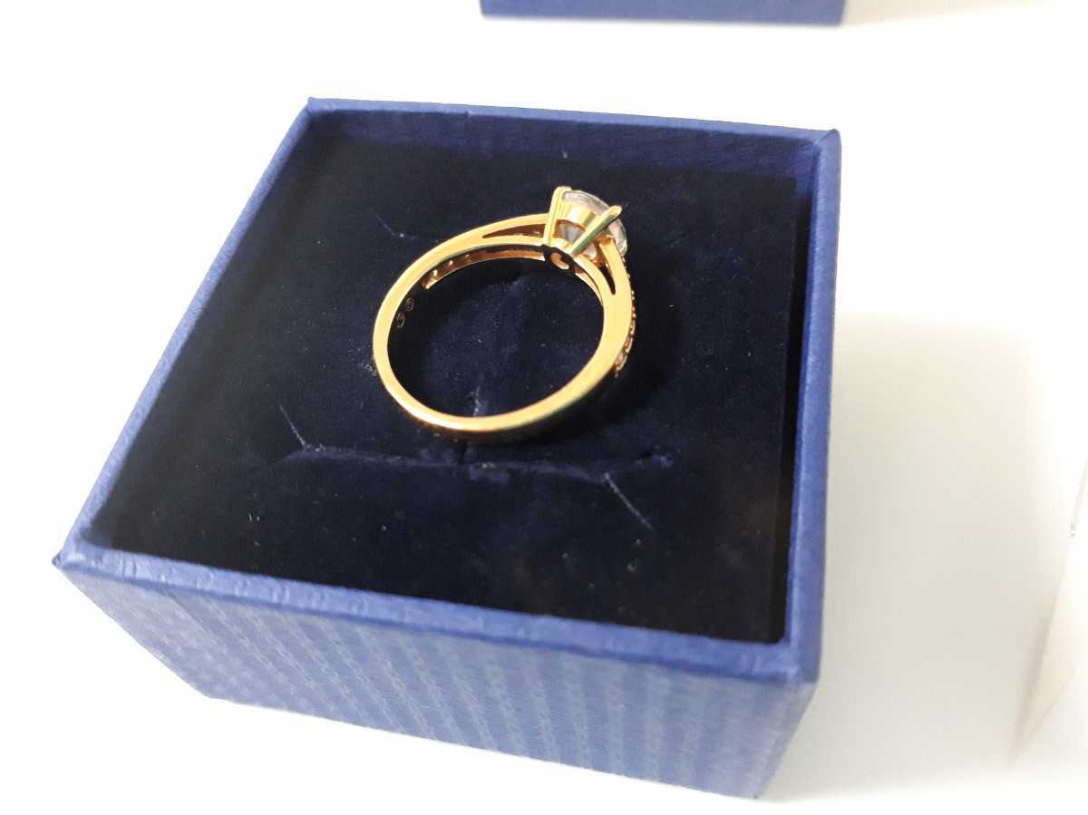 swarovski　パヴェリング 指輪 アトラクト リング ピンクゴールド ローズゴールド スワロフスキー 52_6