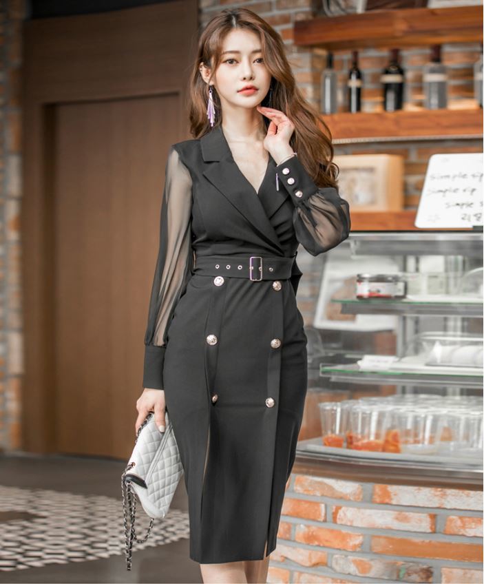 得価，高品質 今季新作 ワンピースレディース OL 通勤 dress 綺麗 同窓会 春物 フォーマル(Lサイズ)｜売買されたオークション情報、yahooの商品情報をアーカイブ公開 - オークファン Lサイズ