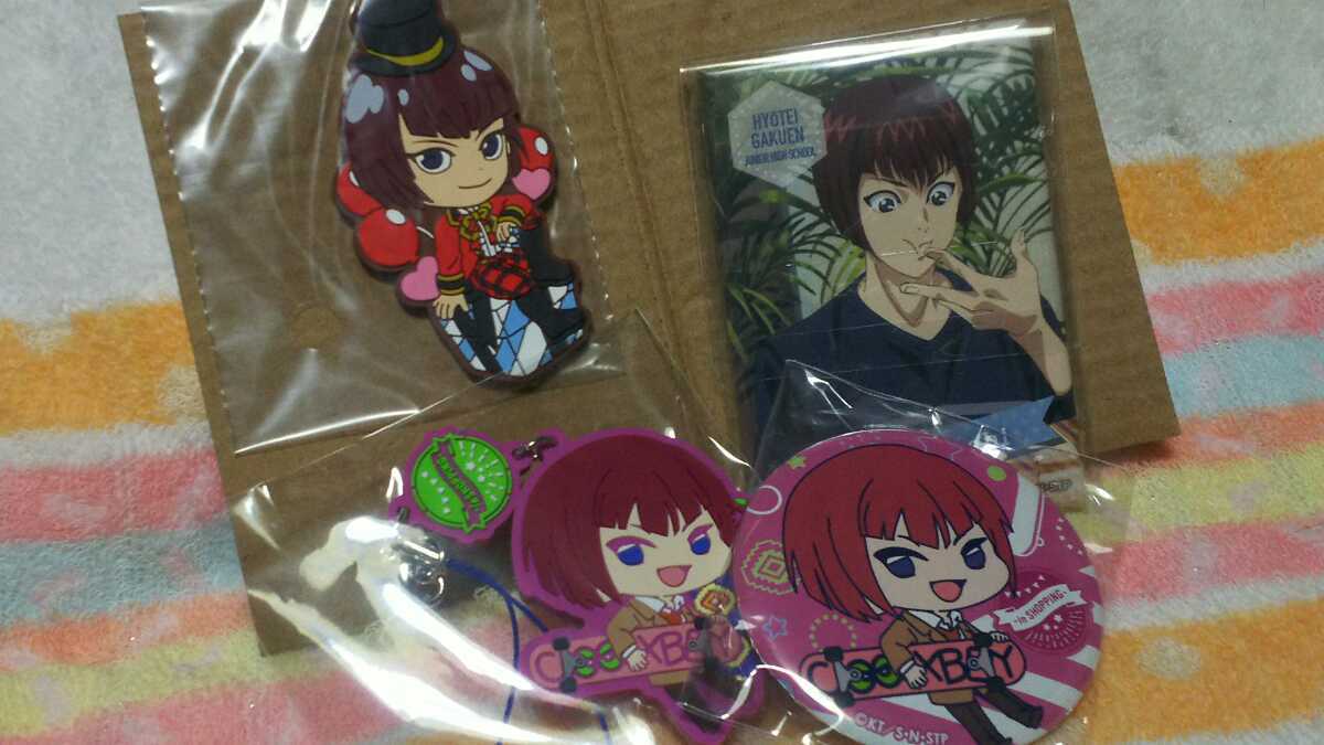 新テニスの王子様【向日岳人】ラバーストラップ＆缶バッジ_1