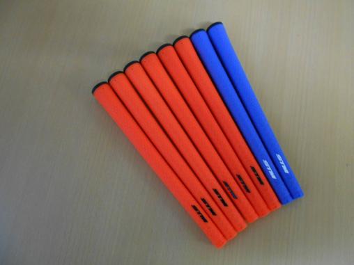 ■STMグリップ　M-2　オレンジ・ブルー　8本　新品■