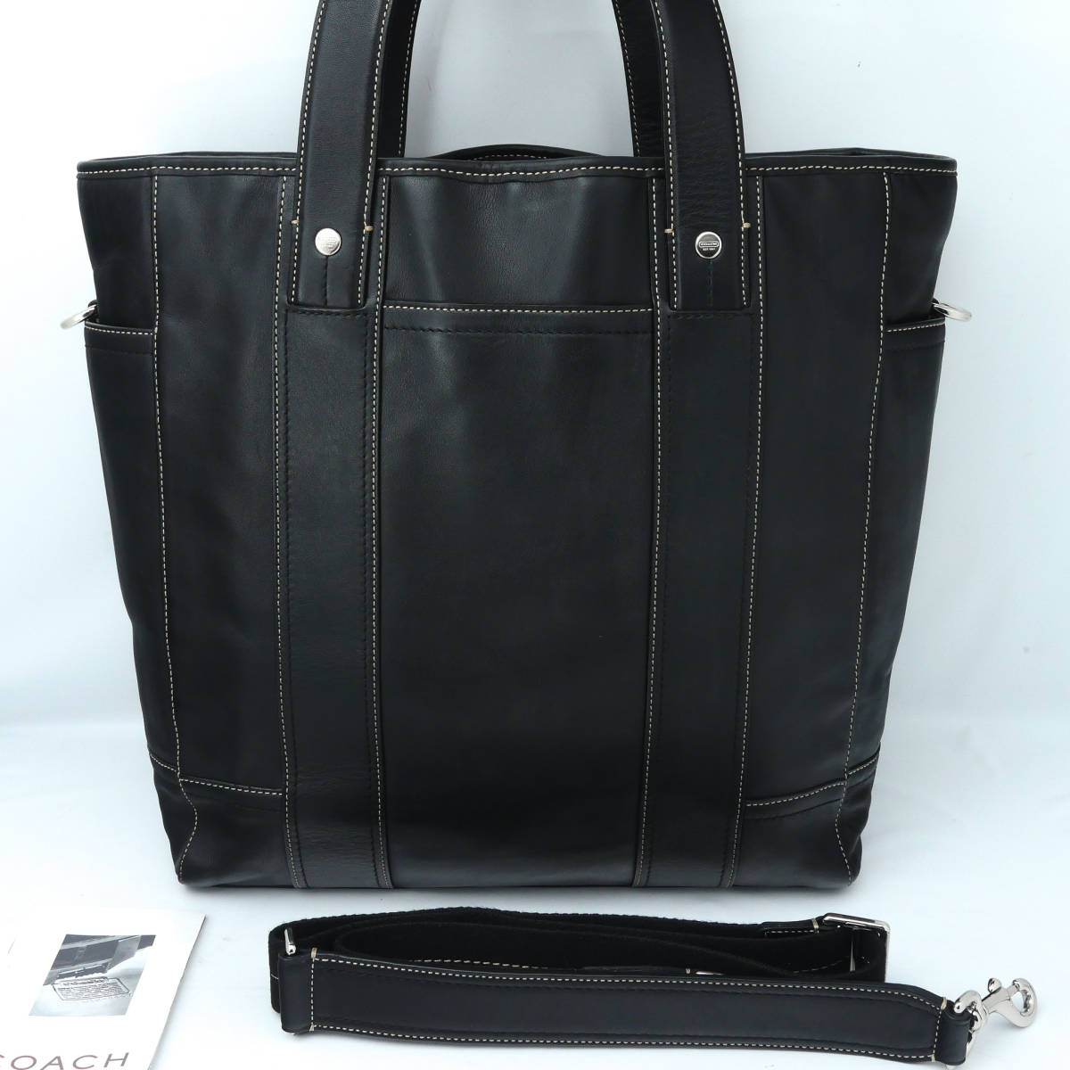 コーチ COACH 極美品 トートバッグ レキシー メンズ 希少 レザー A4 