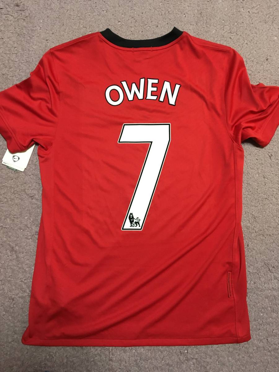 格安，送料無料 Manchester United マンチェスターユナイテッド2009-2010 ホームユニフォーム 7番 Owen オーウェン ワンダーキッド(プレミアリーグ)｜売買されたオークション情報、yahooの商品情報をアーカイブ公開 - ユニフォーム