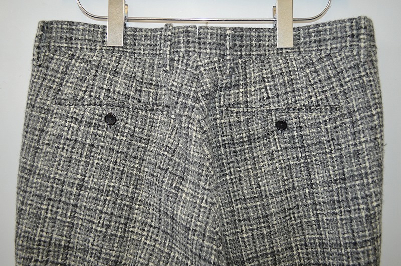 数量限定，品質保証 格安 2018FW 格安 EDIFICE エディフィス Harris Tweed ハリス・ツイード ツイードスラックスパンツ グレー 46