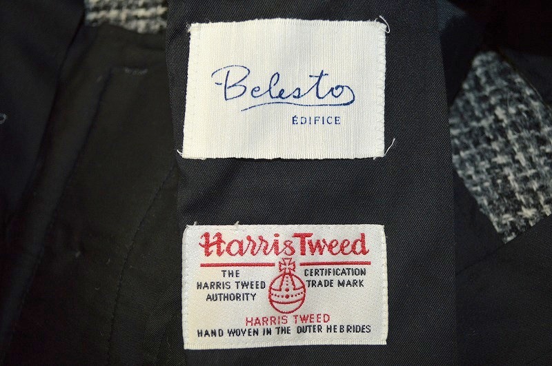 数量限定，品質保証 格安 2018FW 格安 EDIFICE エディフィス Harris Tweed ハリス・ツイード ツイードスラックスパンツ グレー 46