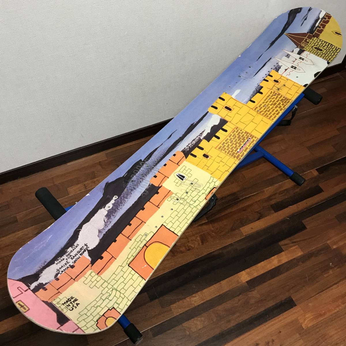 LAMAR MIKE RANQUET 145CM SNOWBOARD ART BY MARK GONZALES VINTAGE 激 