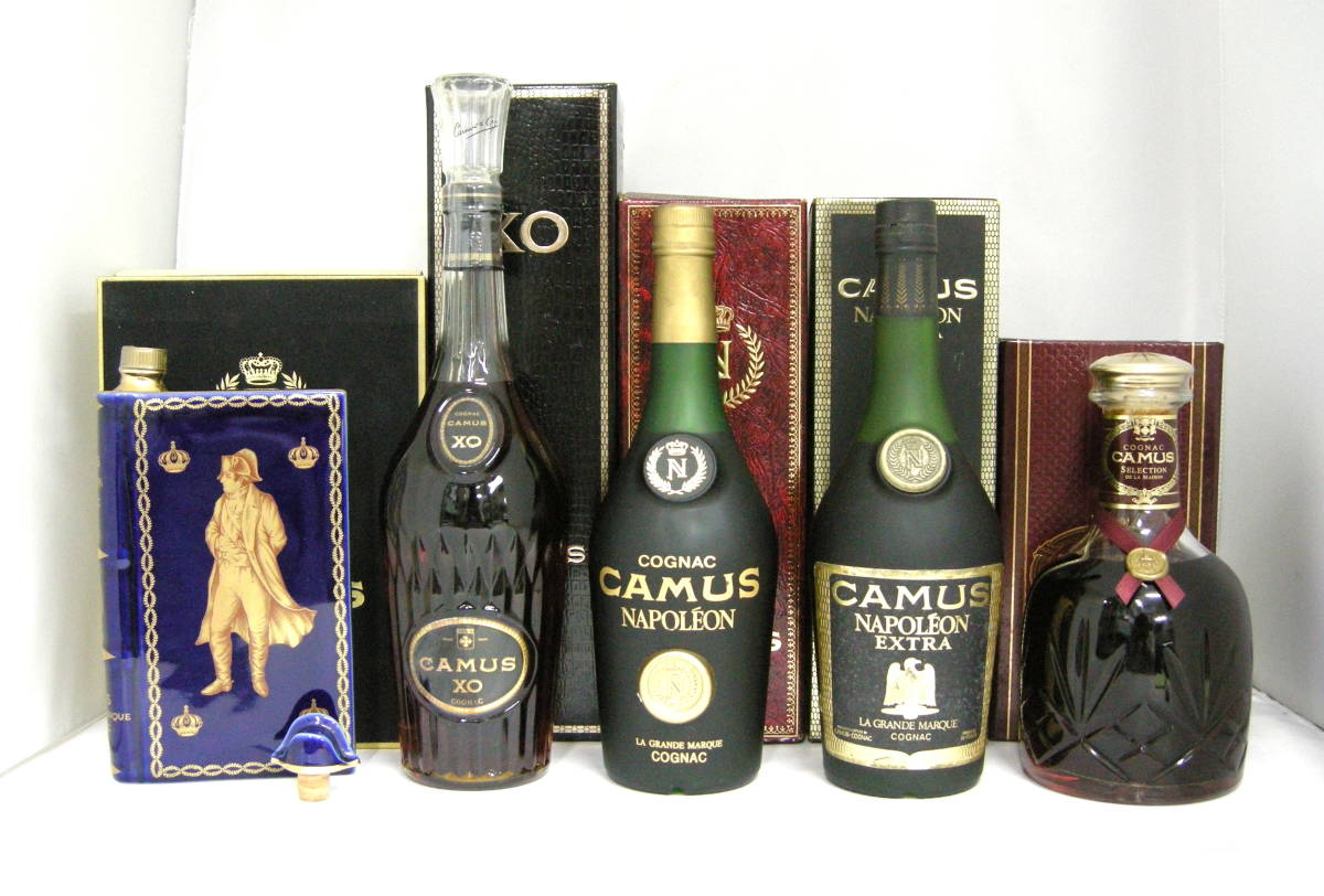 1000円～ 酒5本セット CAMUS カミュ NAPOLEON⁄NAPOLEON EXTRA⁄XO