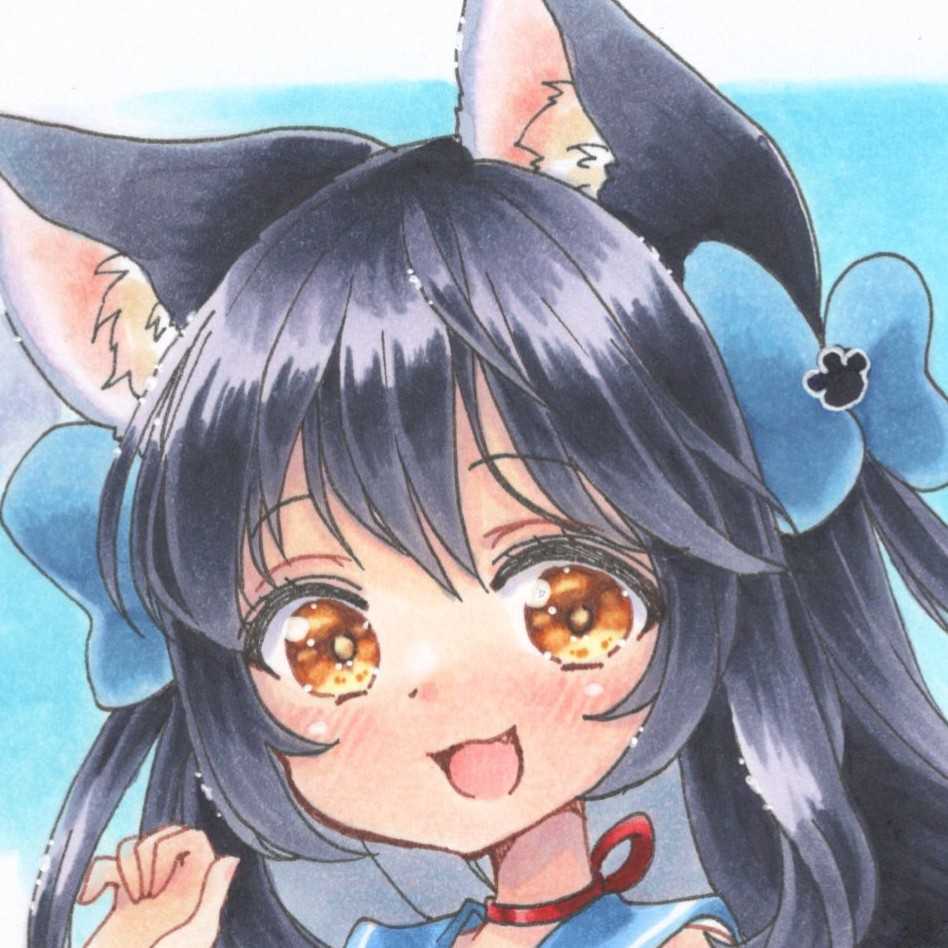 オリジナル同人手描きイラスト 猫娘 獣耳っ娘 セーラーワンピース 女の子 大色紙 コピック ちま 手描きイラスト 売買されたオークション情報 Yahooの商品情報をアーカイブ公開 オークファン Aucfan Com