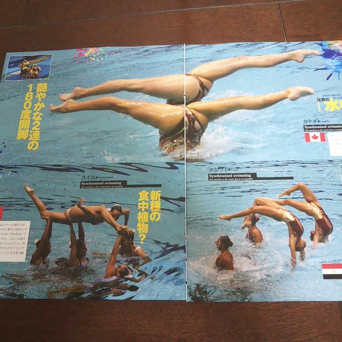 切り抜き 世界の水中花大図鑑 イタリア カナダ エジプト スイス シンクロナイズドスイミング 超絶 美技 レア物 切り抜き 売買されたオークション情報 Yahooの商品情報をアーカイブ公開 オークファン Aucfan Com