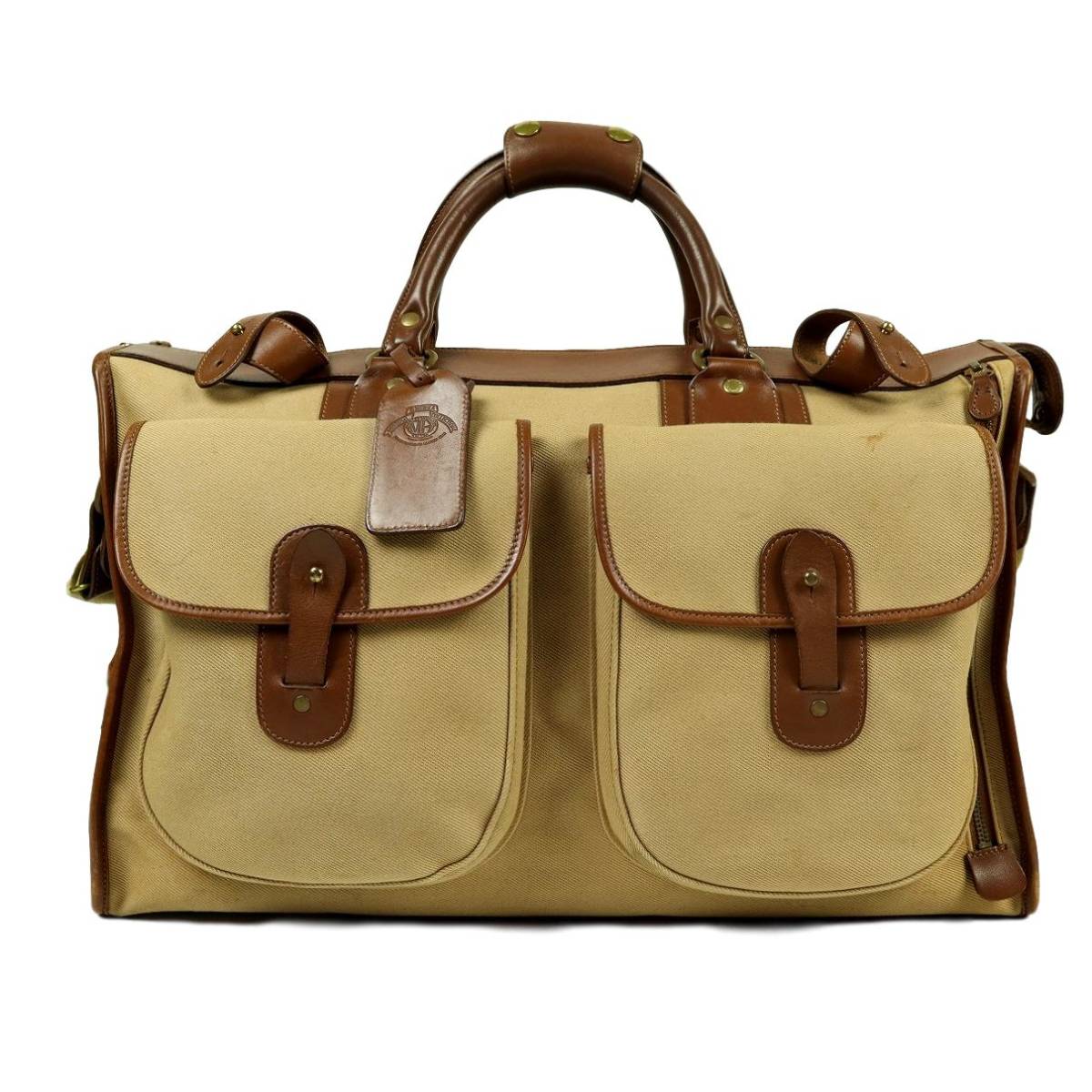 【Y32】GHURKA グルカ ボストンバッグ ショルダーバッグ レザー×キャンバス