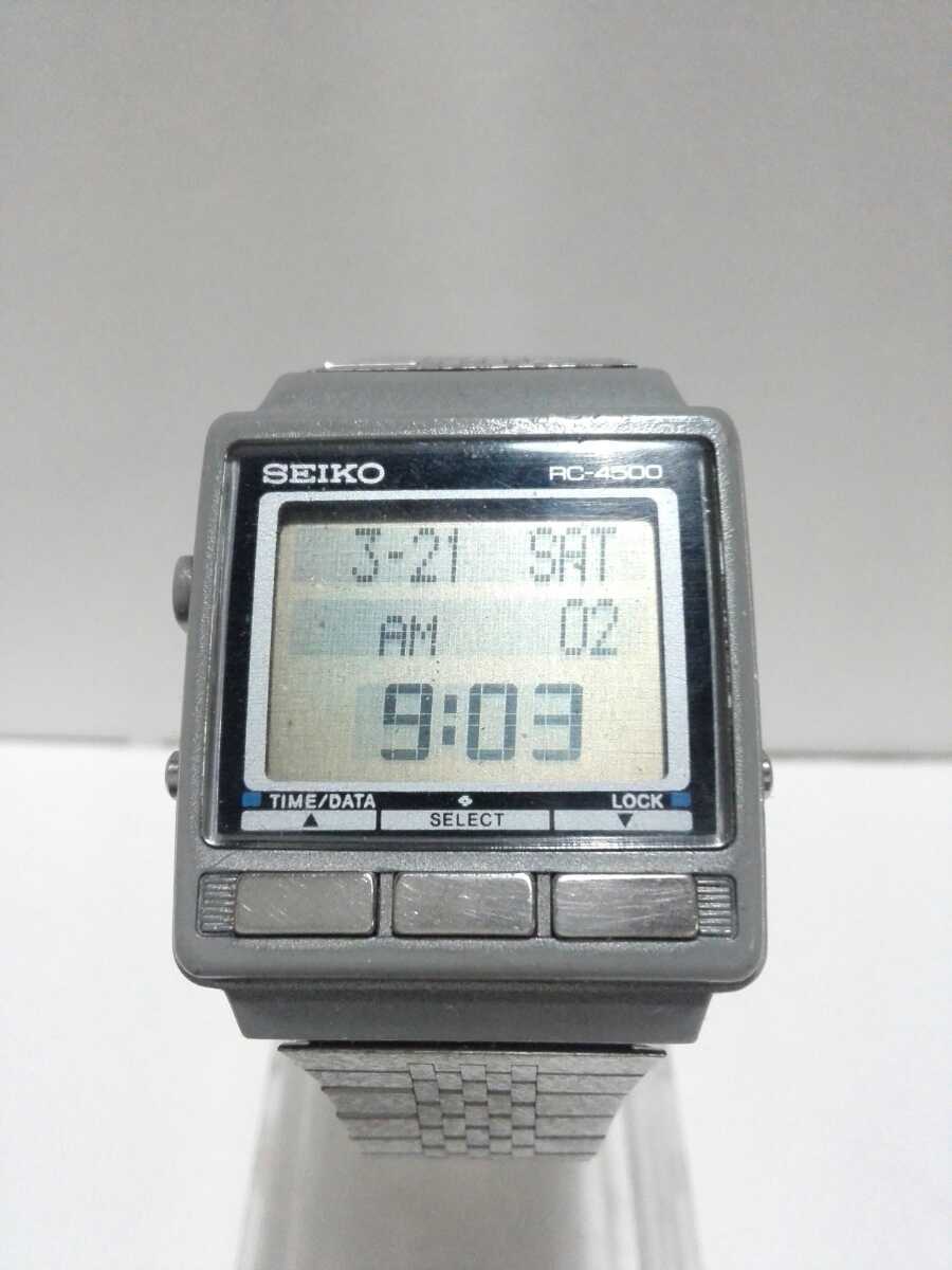 【限定SALE，人気】 ジャンク 超 80年代 SEIKO 腕コンピ RC-4500 S521-402A 腕コン SEIKO製ベルト ボタン固着無し 動品(セイコー)｜売買されたオークション情報、yahooの商品情報をアーカイブ公開 - オークファン その他