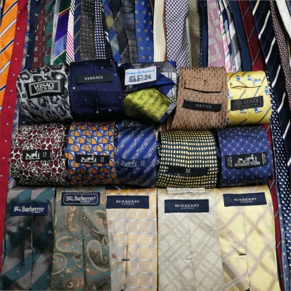 ネクタイ エルメス シルク100% HERMES - メルカリ PARIS 2本セット