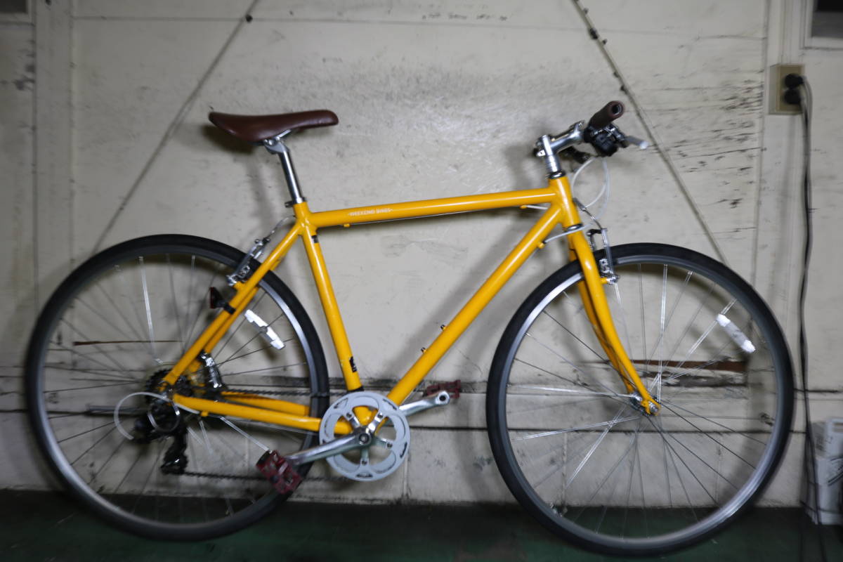 大人気，人気セール CBAあさひ製 WEEKEND 700C アルミ シマノ7速 510mm クロス YELLOW色系(Mサイズ)｜売買されたオークション情報、yahooの商品情報をアーカイブ公開 - オークファン Mサイズ