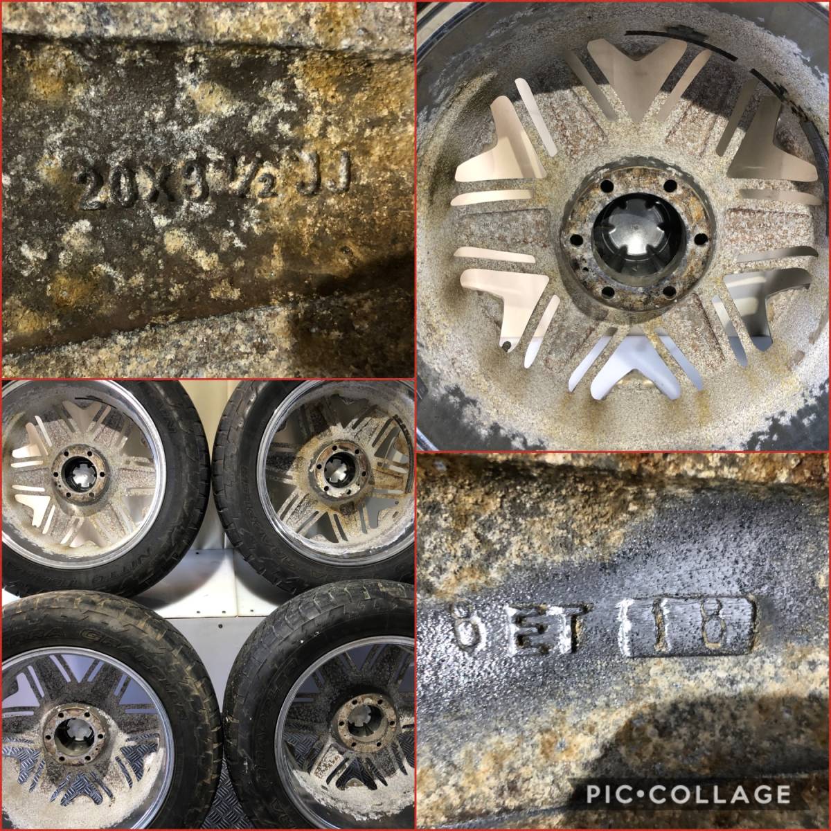 ドルチェ dolce DC6 20インチ 8.5J +18 PCD139.7 6H【275/55R20】NITTO タイヤ付4本セット！トヨタ ハイラックスサーフ などに_9