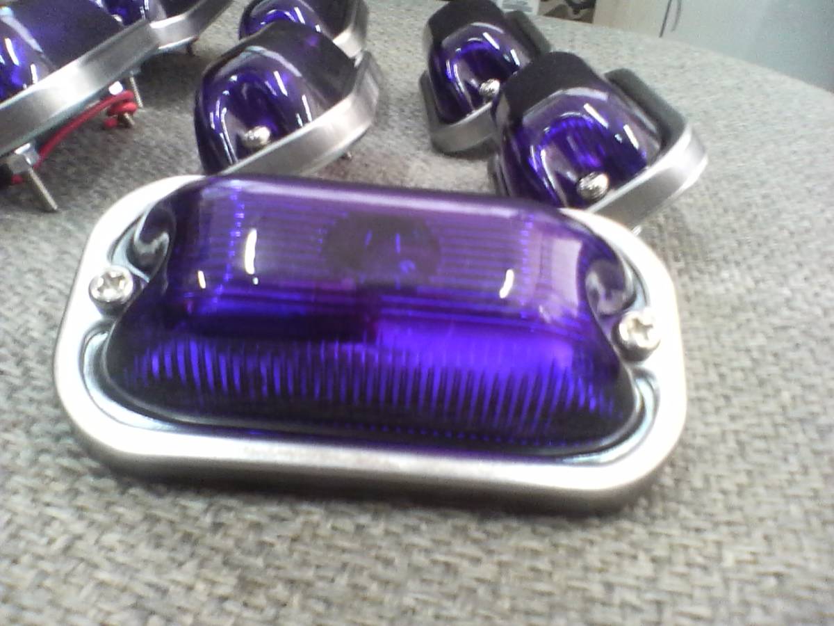 トラックサイドマーカーインジケーター,10個のLEDトラック パープル 10