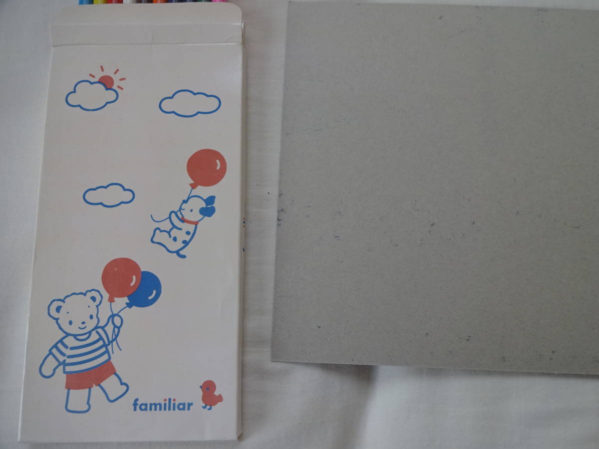 未使用＊familiar/ファミリア＊ノベルティ 文具セット＊色鉛筆・筆箱 