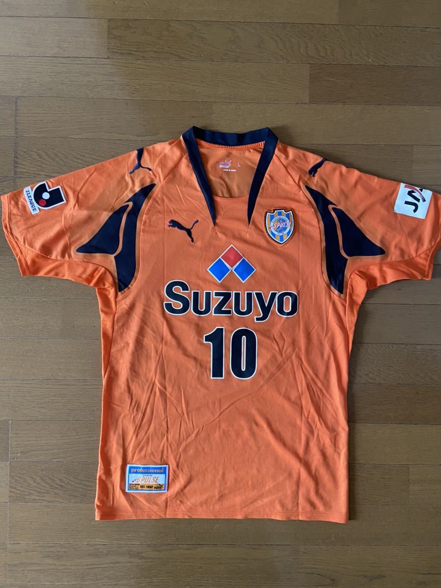 実使用　清水エスパルス　PUMAプーマ　半袖ユニフォーム　選手支給品 清水エスパルス ユニフォーム PUMA プーマ 半袖 Lサイズ Jリーグ
