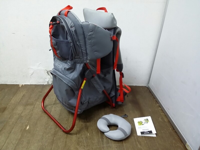 【高品質，人気セール】 2 mont-bell モンベル ベビーキャリア 1123859 グレー ピロー付 ハイキング 登山用 リュック ザック(背負子)｜売買されたオークション情報、yahooの商品情報をアーカイブ公開 - オークファン 背負子