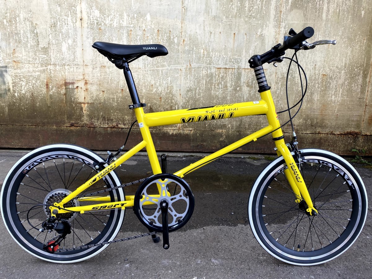 【低価，人気】 ミニベロYUANLI20インチ黄色 アウトレット1円 車 台数限定 のミニベロ1円スタート大放出見逃し厳禁 兵庫県より発送(小径車（折り畳み、分割機構なし）)｜売買されたオークション情報、yahooの 小径車（折り畳み、分割機構なし）