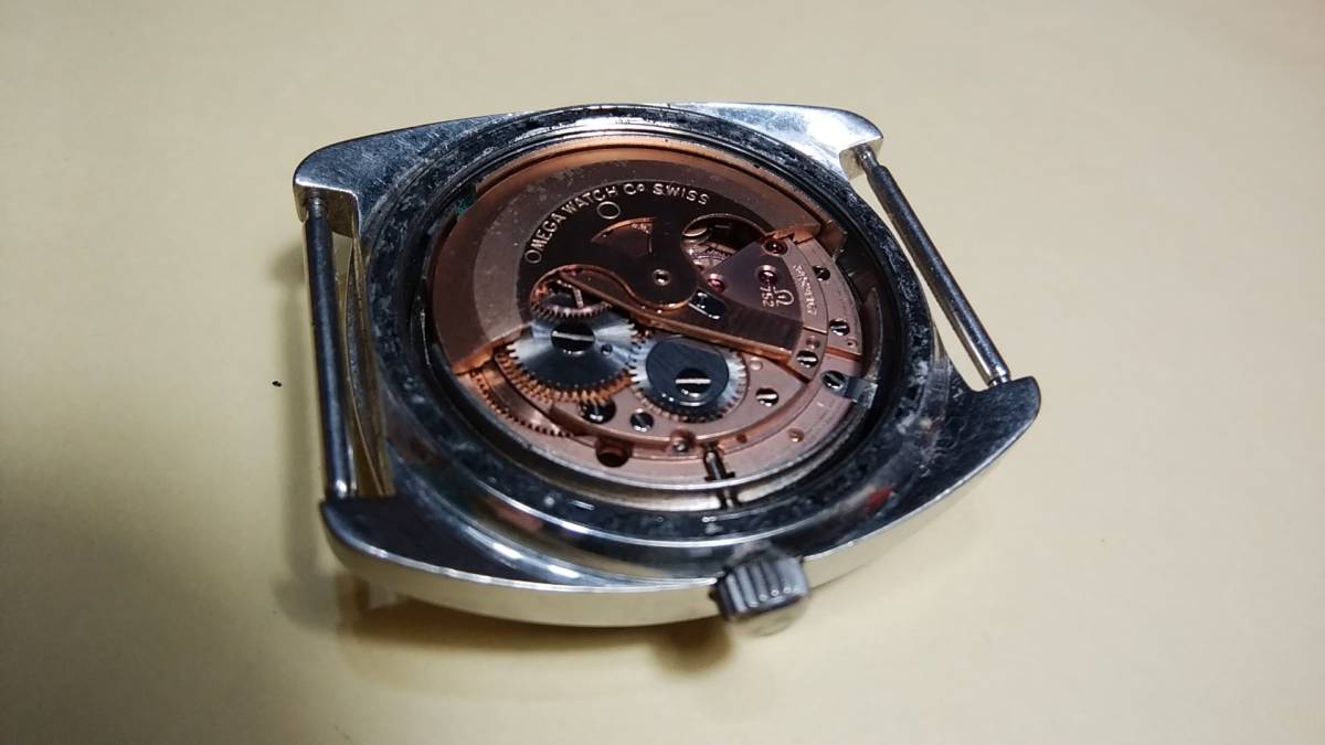 男性用 オメガ シーマスター ジャンク 自動巻 3針 日付曜日カレンダー プラ風防 本体のみ  OMEGA VINTAGE SEAMASTER 3針 自動巻き 腕時計 ジャンク OMEGA オメガ