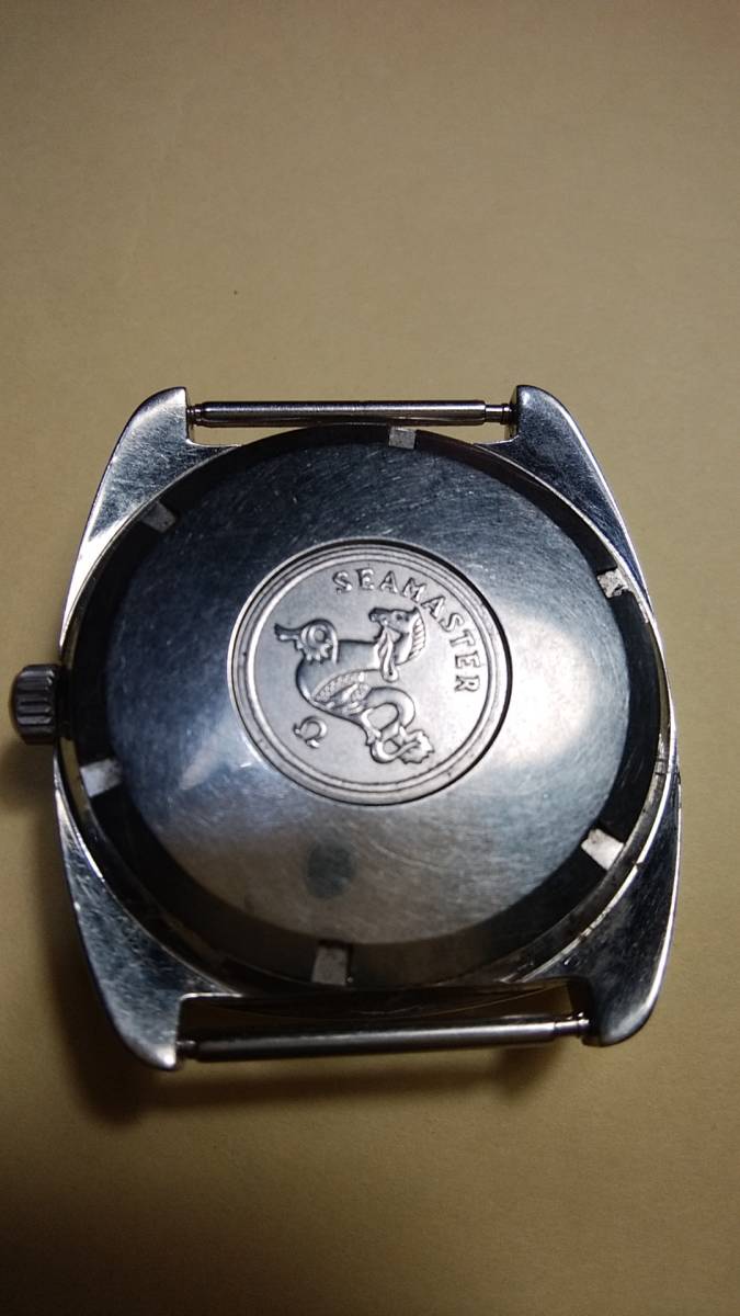 男性用 オメガ シーマスター ジャンク 自動巻 3針 日付曜日カレンダー プラ風防 本体のみ  OMEGA VINTAGE SEAMASTER 3針 自動巻き 腕時計 ジャンク OMEGA オメガ