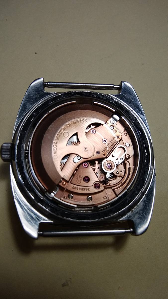 男性用 オメガ シーマスター ジャンク 自動巻 3針 日付曜日カレンダー プラ風防 本体のみ  OMEGA VINTAGE SEAMASTER 3針 自動巻き 腕時計 ジャンク OMEGA オメガ