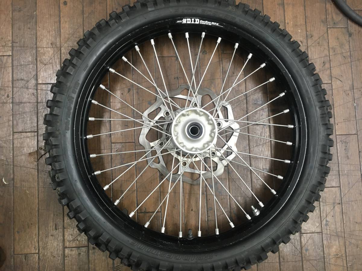 kx250f kx250 フロントホイール DⅠD強リム Excel ステンレススポーク