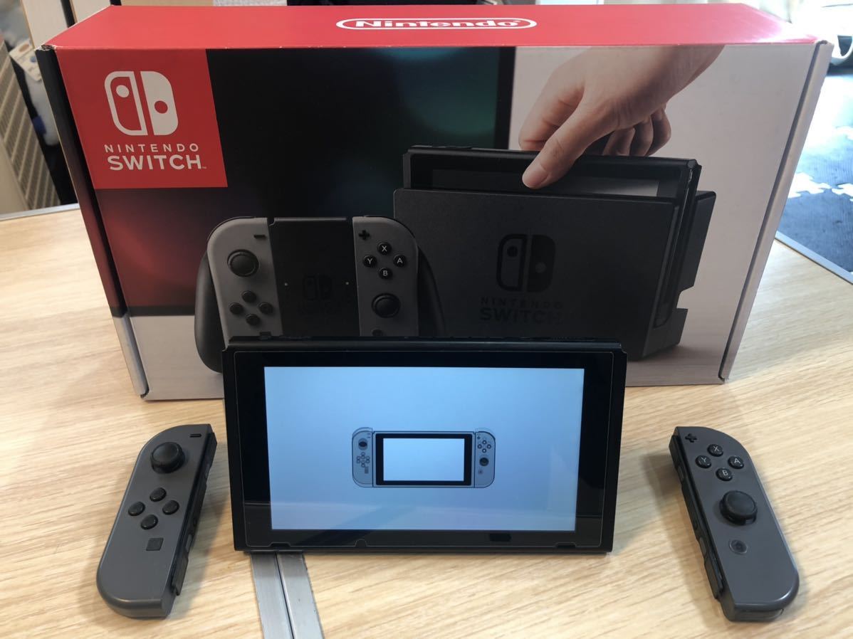 Nintendo Switch 本体フルセット中古品(ブラック) 128GBMicroSD
